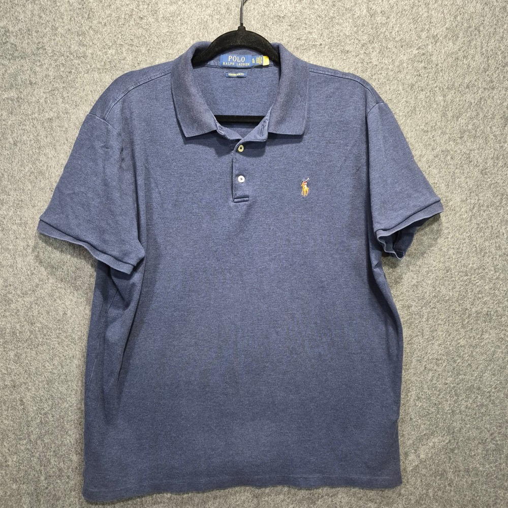 Polo Ralph Lauren Custom Slim Fit XL Shirt 100% Cotton Preppy Equestrian 90s